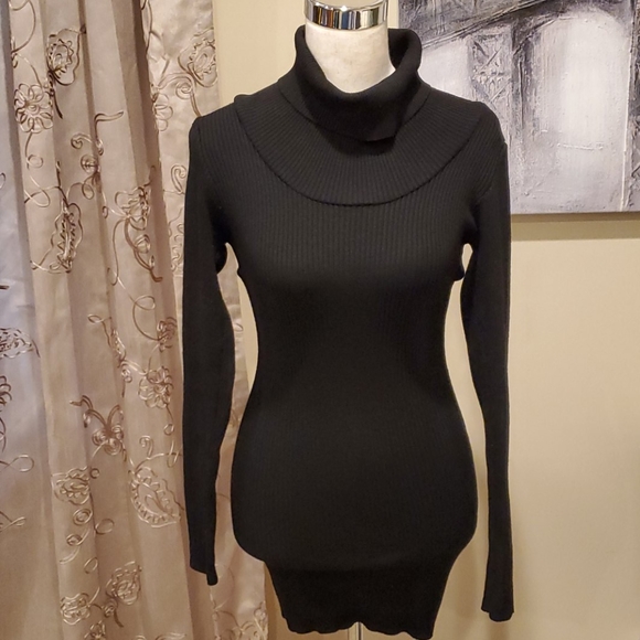 Roma Collection Dresses & Skirts - Black Turtleneck Mini Dress